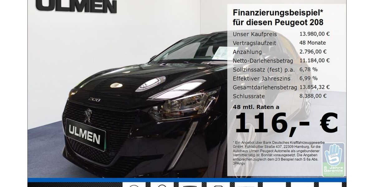 Peugeot 208 41.742 km 13.980 &euro; Düsseldorf 40233