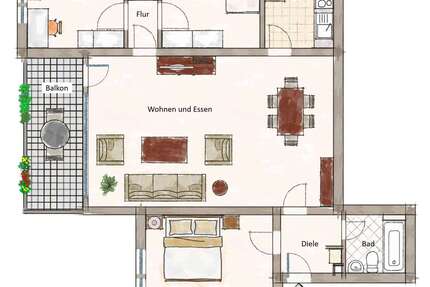Wohnung Kerpen Balkhausen - 4 Zimmer, 88 m&sup2;, 190.000&euro; | Angebot:27437748