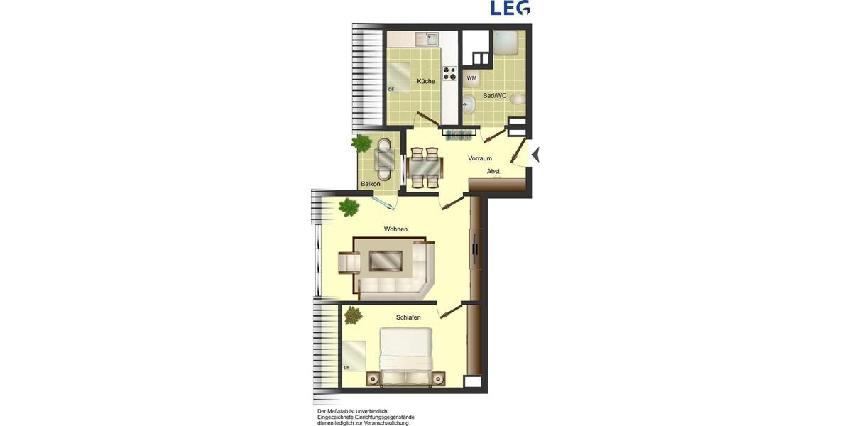 Erdgeschoßwohnung Solingen - 4 Zimmer, 72 m&sup2;, 629&euro; | Angebot:25908578