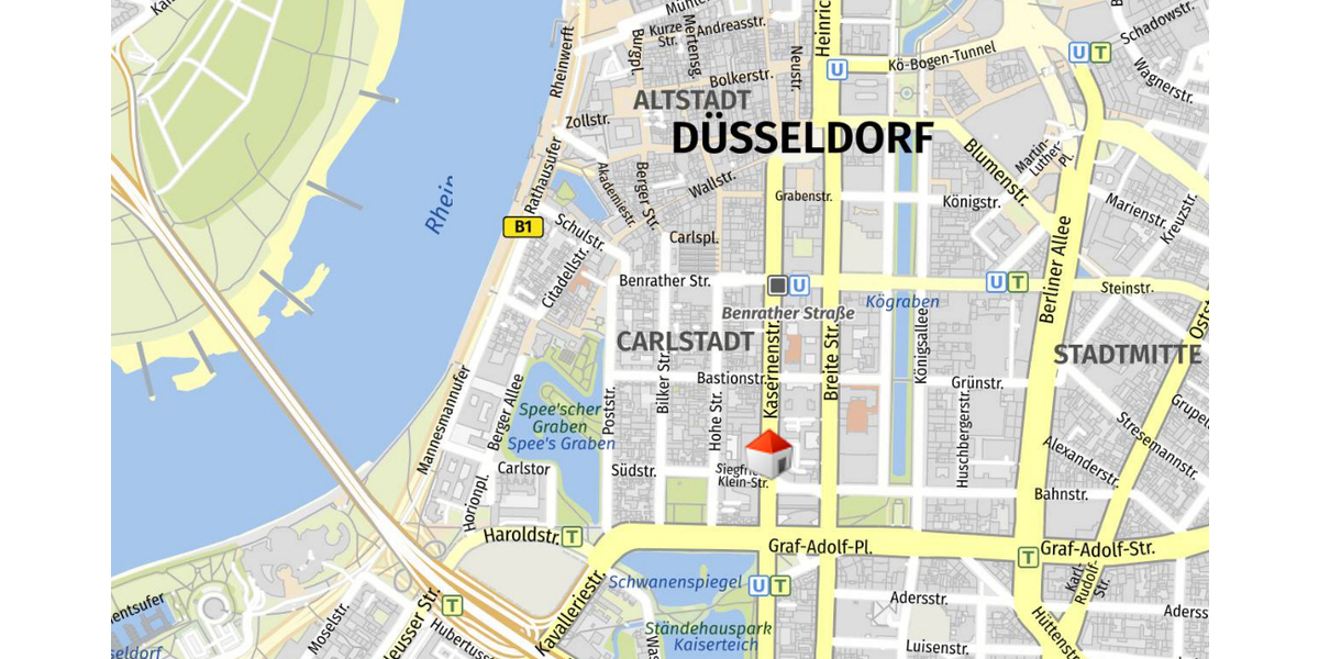 Repräsentative, hochwertige 3 Zimmer-Wohnung mit großer Dachterrasse im Herzen Düsseldorfs. - Etagenwohnung Düsseldorf | Angebot:27008401