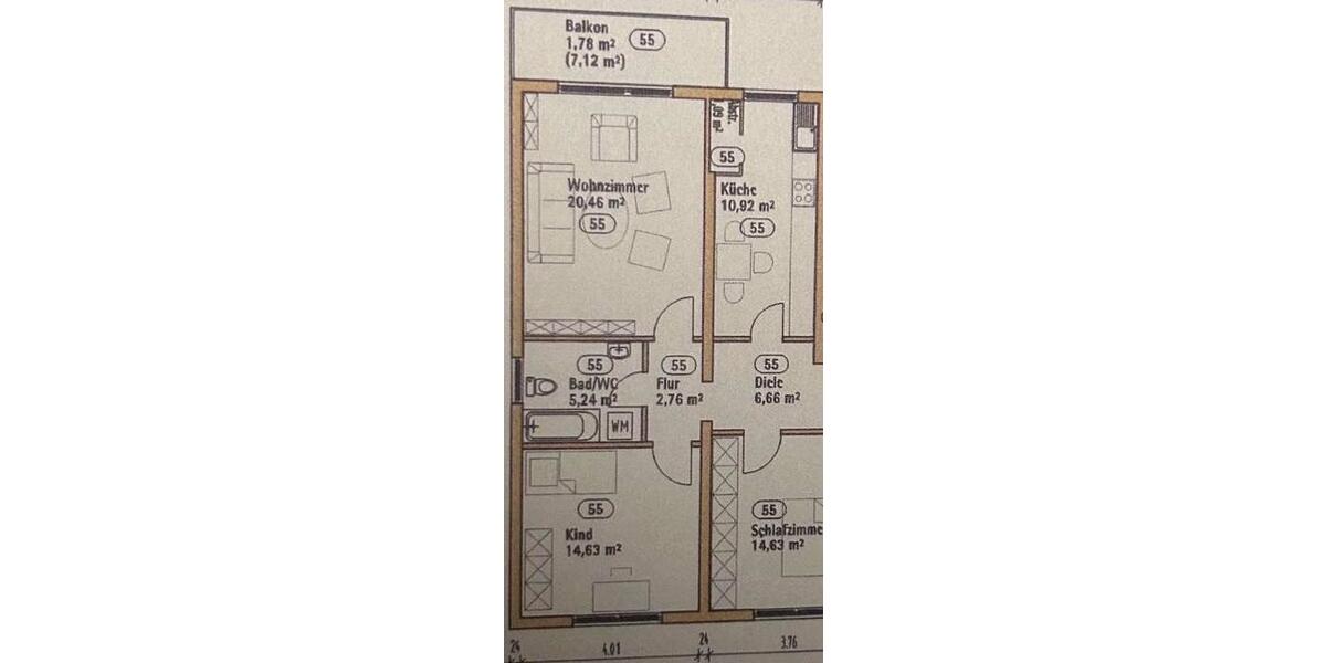 Etagenwohnung Wermelskirchen - 3 Zimmer, 79 m&sup2;, 240.000&euro; | Angebot:25611399