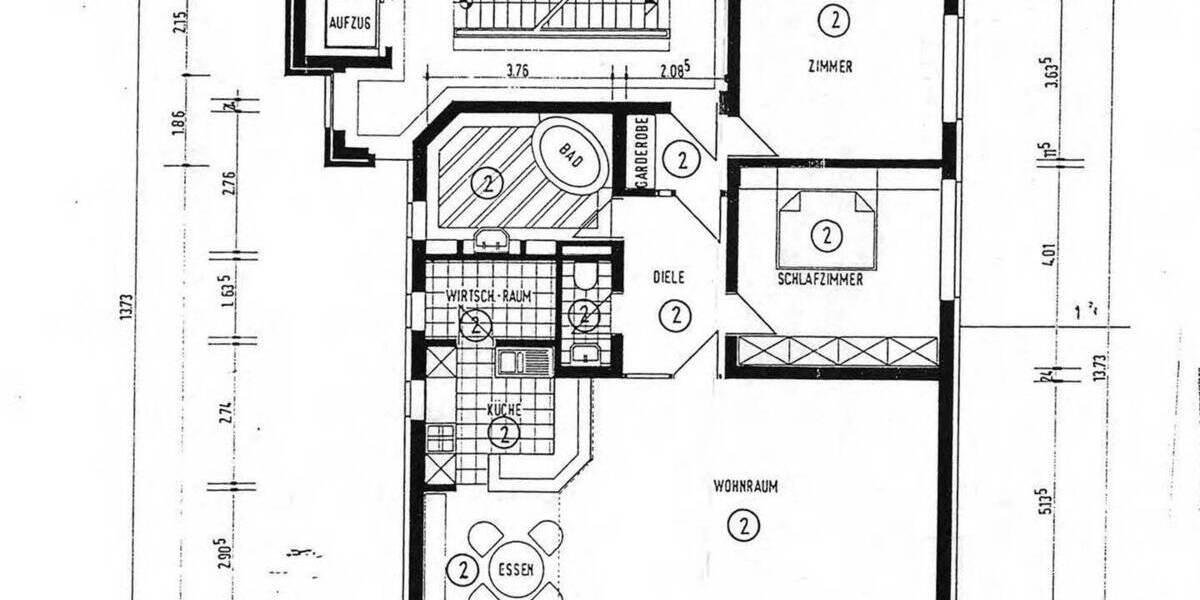 Etagenwohnung Solingen Ohligs-Aufderhöhe - 3 Zimmer, 117 m&sup2;, 394.000&euro; | Angebot:26454904