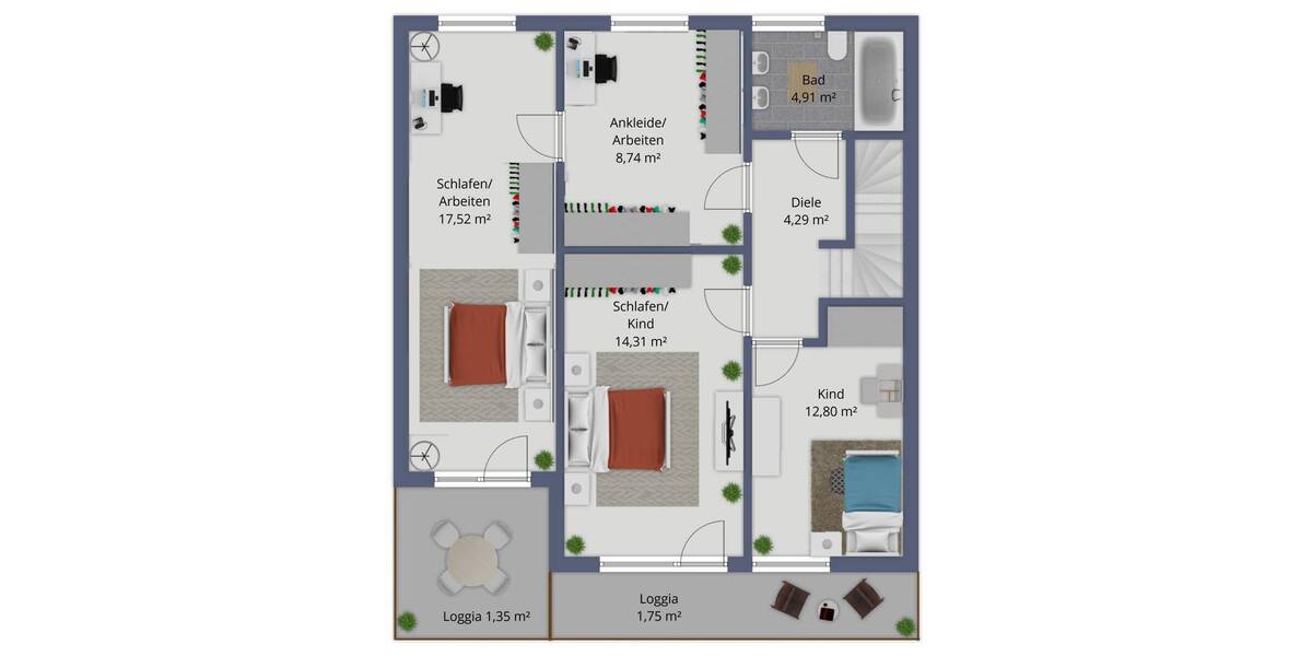 Reihenendhaus Langenfeld (Rheinland) Immigrath - 6 Zimmer, 136 m&sup2;, 450.000&euro; | Angebot:22706894