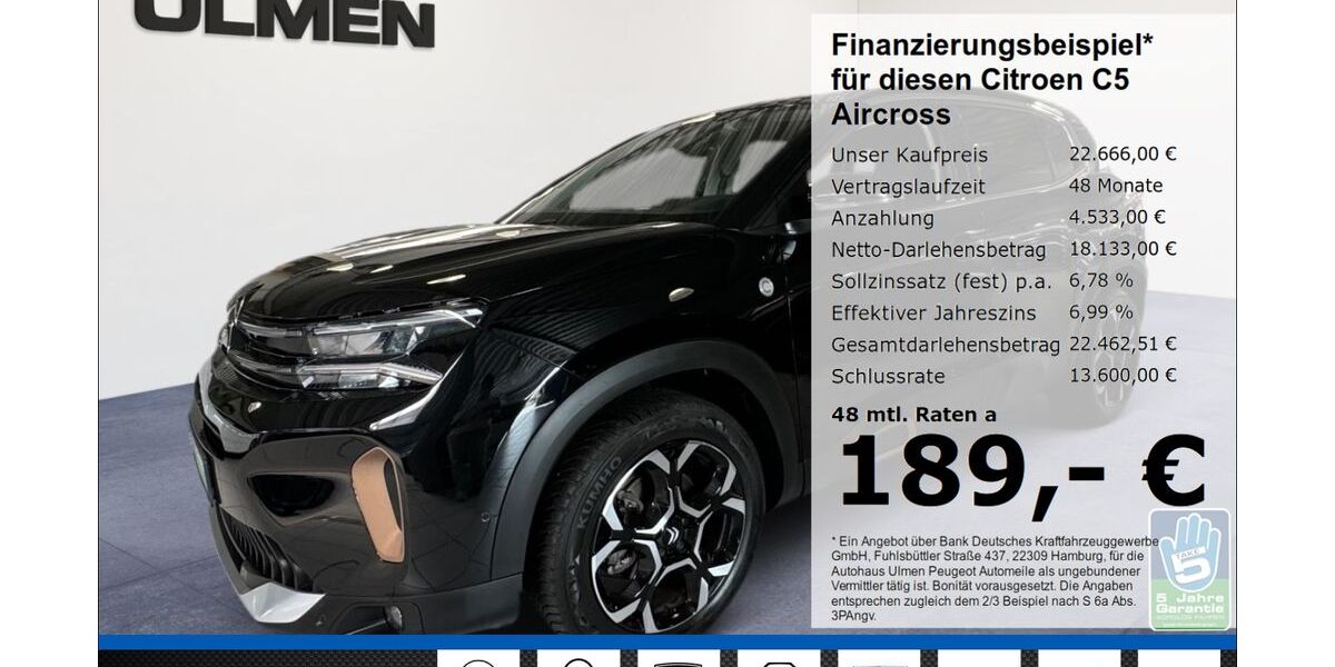Citroen C5 Aircross 16.915 km 22.666 &euro; Düsseldorf 40233