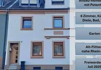 Solides Reihenhaus mit Modernisierungsbedarf in Alt-Flittard, nahe Rheinaue! freiwerdend Juli 2025!