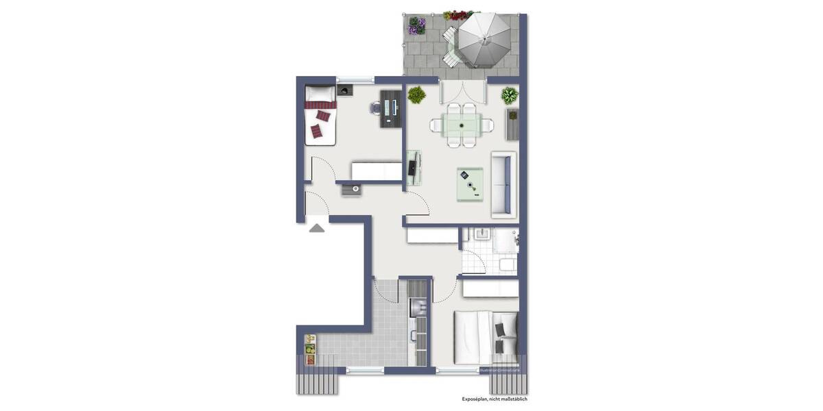 Etagenwohnung Leverkusen Opladen - 3 Zimmer, 72 m&sup2;, 185.000&euro; | Angebot:26362540