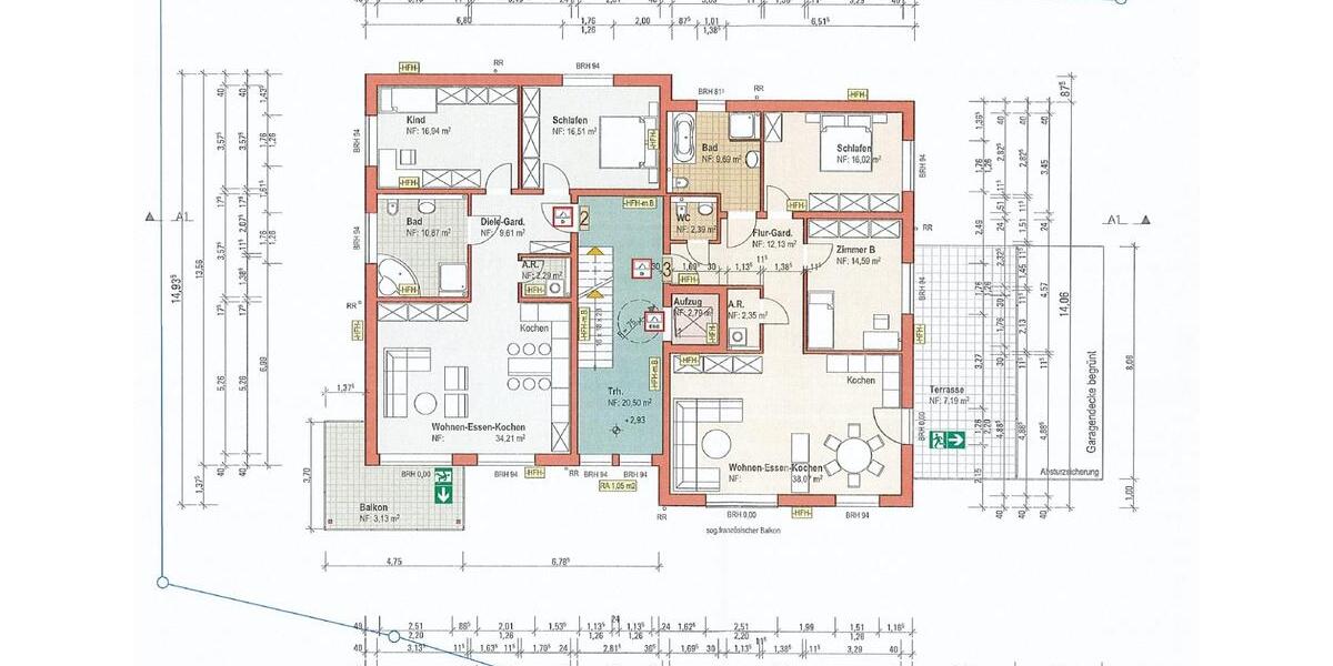 Etagenwohnung Lindlar - 3 Zimmer, 96 m&sup2;, 1.330&euro; | Angebot:25349146