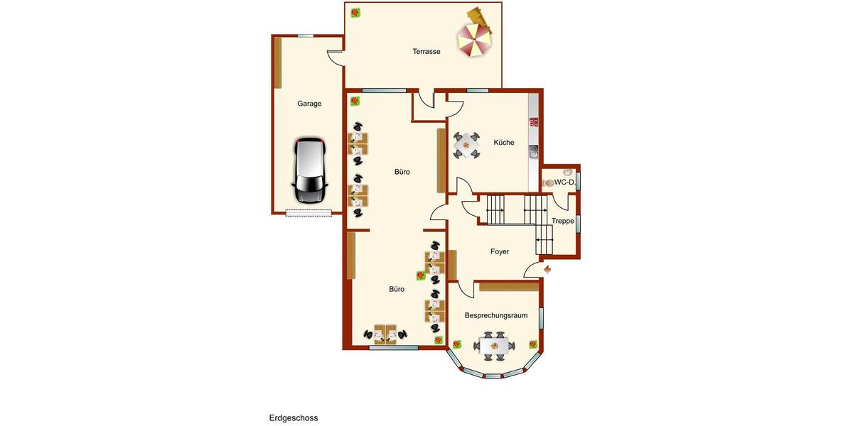 Repräsentative Büroräume in stilvoller Stadtvilla! 2.5 zimmer