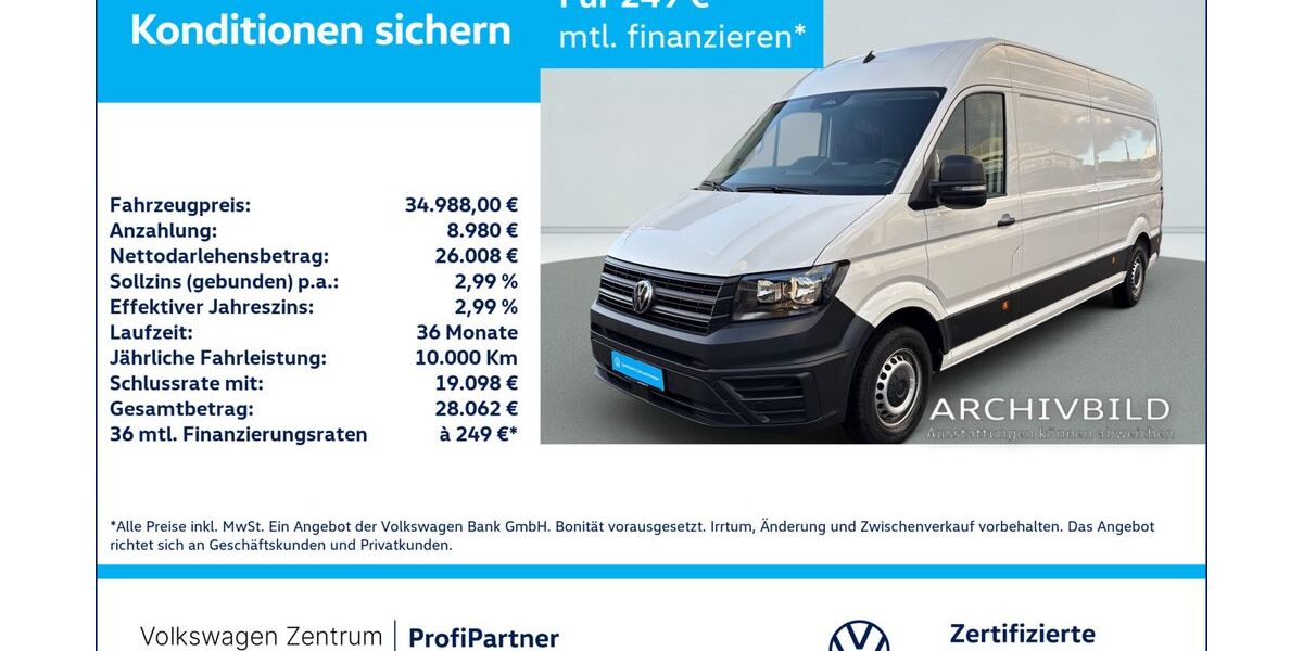 VW Crafter 16.638 km 34.988 € Leverkusen 51379
