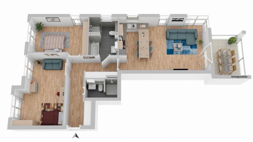 Etagenwohnung Remscheid Remscheid-Süd - 4 Zimmer, 105 m&sup2;, 499.000&euro; | Angebot:26355341