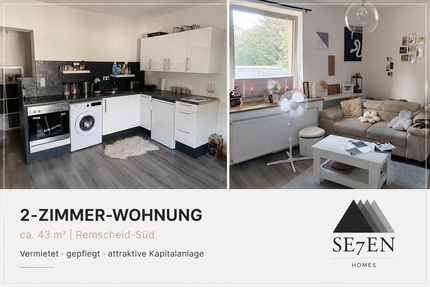 Wohnung Remscheid Remscheid-Süd - 2 Zimmer, 43 m&sup2;, 89.000&euro; | Angebot:27316965