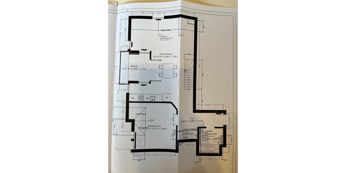 Maisonettenwohnung Leverkusen Schlebusch - 3 Zimmer, 87 m&sup2;, 1.340&euro; | Angebot:25342561