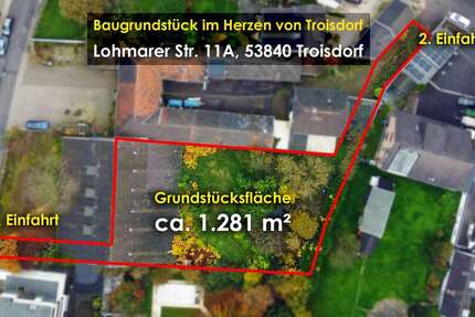 Grundstück zu verkaufen in Troisdorf-Mitte 850.000 € 1281 m² zimmer