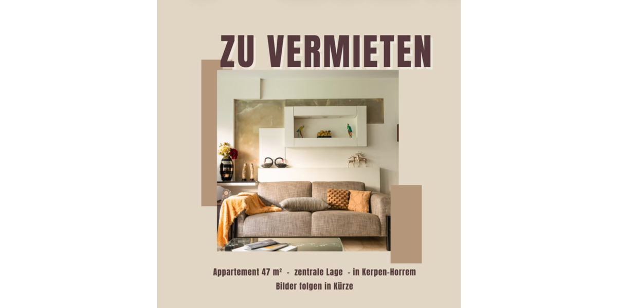 Etagenwohnung Kerpen Balkhausen - 1 Zimmer, 47 m&sup2;, 590&euro; | Angebot:25409326
