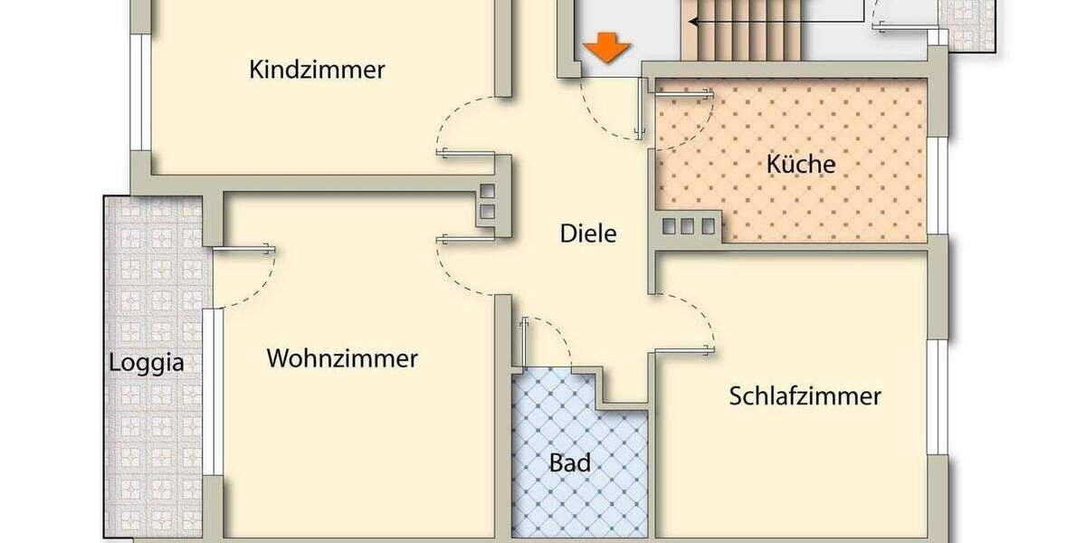 Familienfreundliche Wohnung 3 zimmer