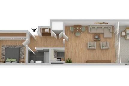 Ruhige 2-Zimmerwohnung in Hürth-Efferen 2 zimmer