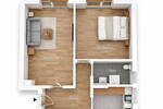 Etagenwohnung Köln Nippes - 2 Zimmer, 60 m&sup2;, 309.000&euro; | Angebot:26377231
