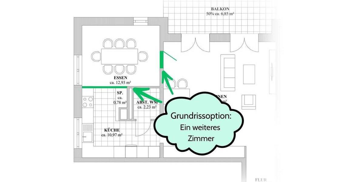 So schön neu: Hochwertige 4-Zimmer-Wohnung mit zwei Balkonen 4 zimmer