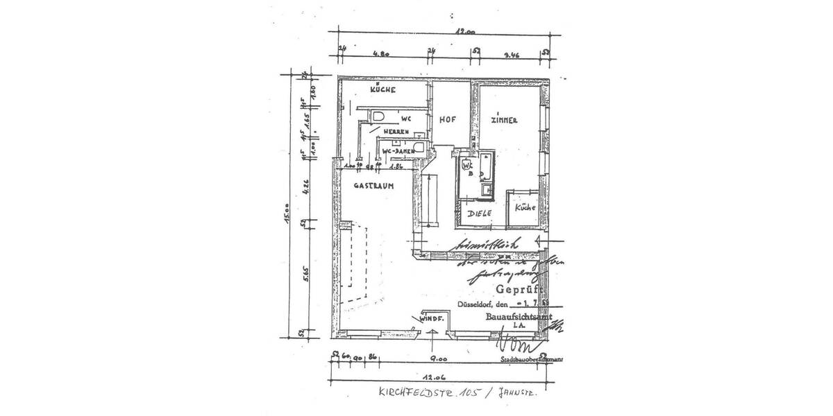 Gewerbeobjekt Düsseldorf Friedrichstadt - 2 Zimmer, 100 m&sup2;, 1.400&euro; | Angebot:25265226