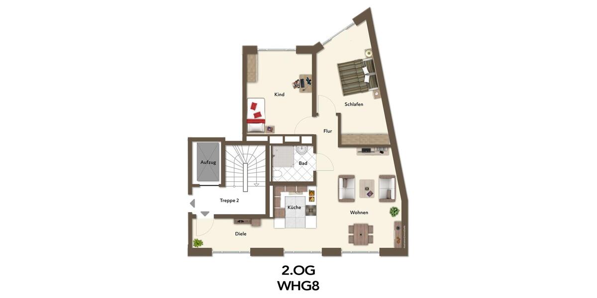 Erstbezug! Exklusive 3-Zimmer-Wohnung im 2. OG – hochwertiger Neubau in Stadtmitte 3 zimmer