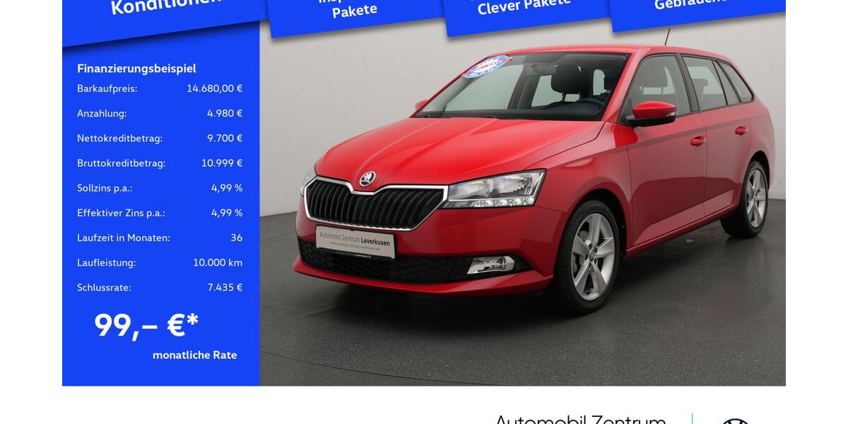 Skoda Fabia 16.702 km 14.680 &euro; Leverkusen 51379