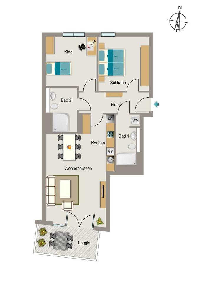 Wohnen, wo das Herz schlägt. zimmer