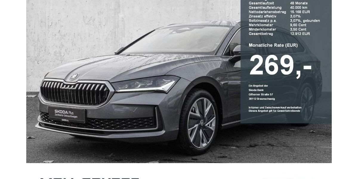 Skoda Superb 10.000 km 37.980 &euro; Düsseldorf 40474