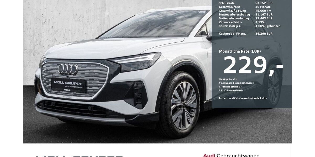 Audi Q4 e-tron 55.858 km 36.290 &euro; Düsseldorf 40474