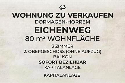 Wohnung Dormagen Hackenbroich - 3 Zimmer, 80 m&sup2;, 235.000&euro; | Angebot:27045406