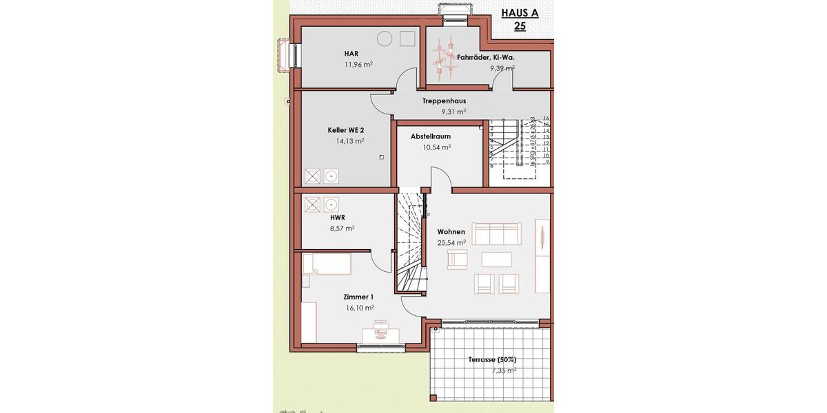 Etagenwohnung Burscheid - 4 Zimmer, 121 m&sup2;, 1.787&euro; | Angebot:26226650