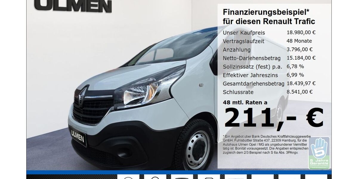 Renault Trafic 29.220 km 18.980 &euro; Düsseldorf 40231