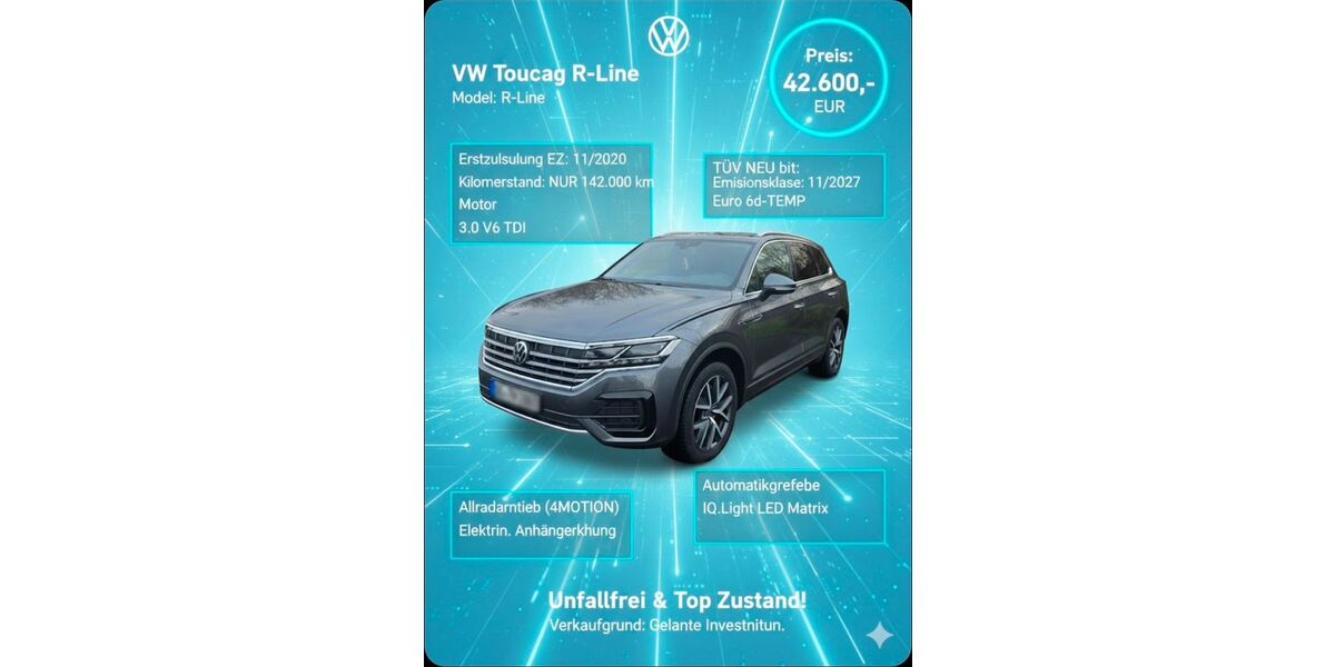 VW Touareg 142.000 km 42.600 &euro; Troisdorf 53844