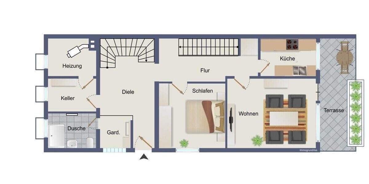 Reihenendhaus Hückeswagen Wiehagen - 5 Zimmer, 156 m&sup2;, 329.000&euro; | Angebot:25373837