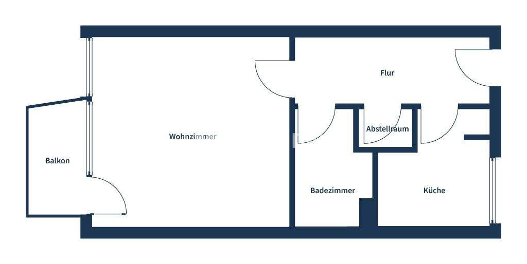 Ruhig gelegen! Gemütliche 1-Zimmer-Erdgeschosswohnung mit Süd-West-Balkon 1 zimmer