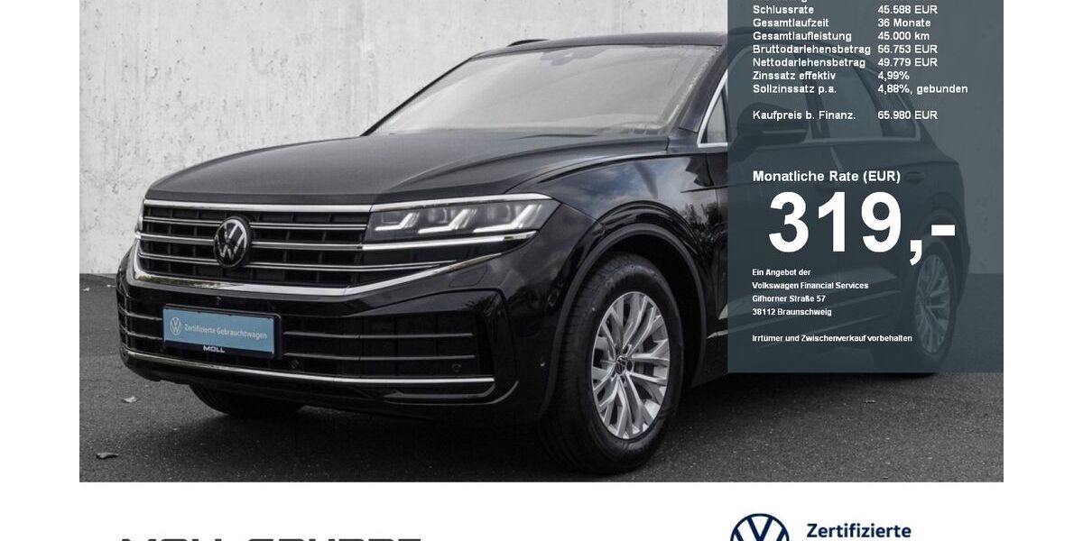 VW Touareg 17.107 km 65.980 &euro; Düsseldorf 40474