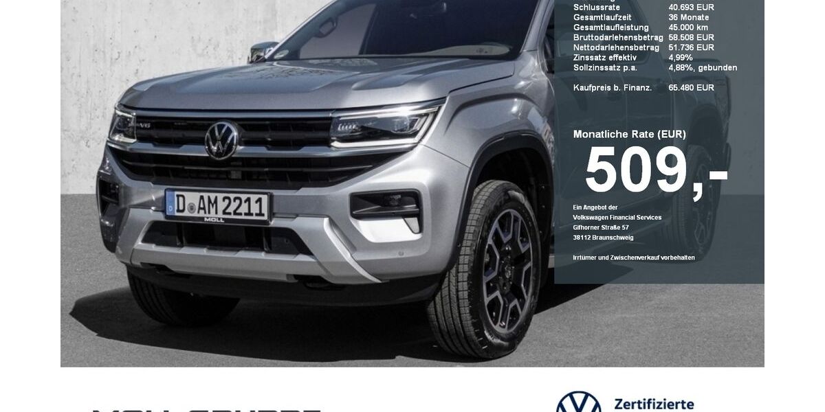 VW Amarok 2.412 km 57.980 &euro; Düsseldorf 40474