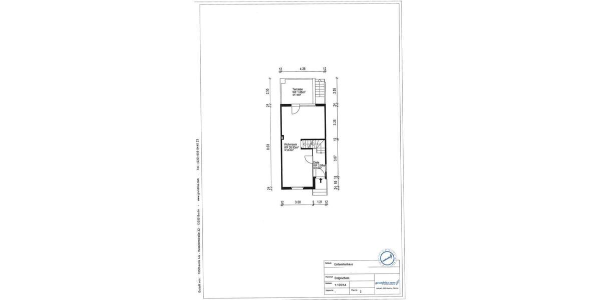 Reihenmittelhaus Neuss Gnadental - 3 Zimmer, 63 m&sup2;, 259.000&euro; | Angebot:25772682