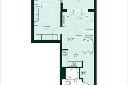 Wohnung Köln Nippes - 2 Zimmer, 55 m&sup2;, 1.100&euro; | Angebot:26414521