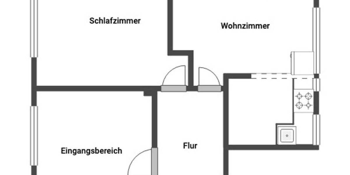 Charmante 2-Zimmer-Eigentumswohnung mit großer Dachterrasse und Denkmalschutz in Mülheim 3 zimmer
