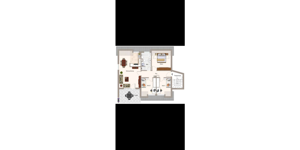 Etagenwohnung Köln Holweide - 4 Zimmer, 88 m&sup2;, 439.000&euro; | Angebot:25152904