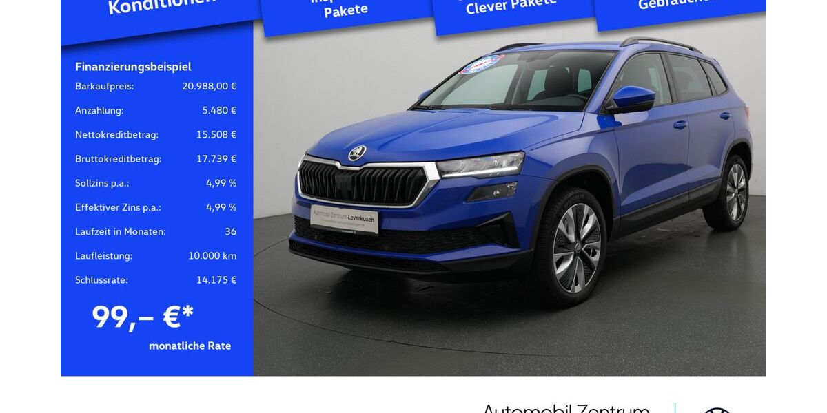 Skoda Karoq 85.643 km 20.980 &euro; Leverkusen 51379