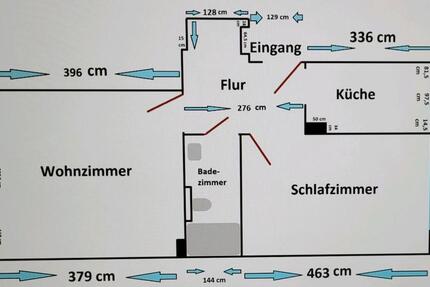 Wohnung Solingen Central - 2 Zimmer, 54 m&sup2;, 550&euro; | Angebot:26393540
