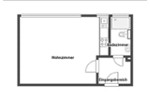 Hochparterre Langenfeld (Rheinland) - 1 Zimmer, 25 m&sup2;, 99.900&euro; | Angebot:27285783