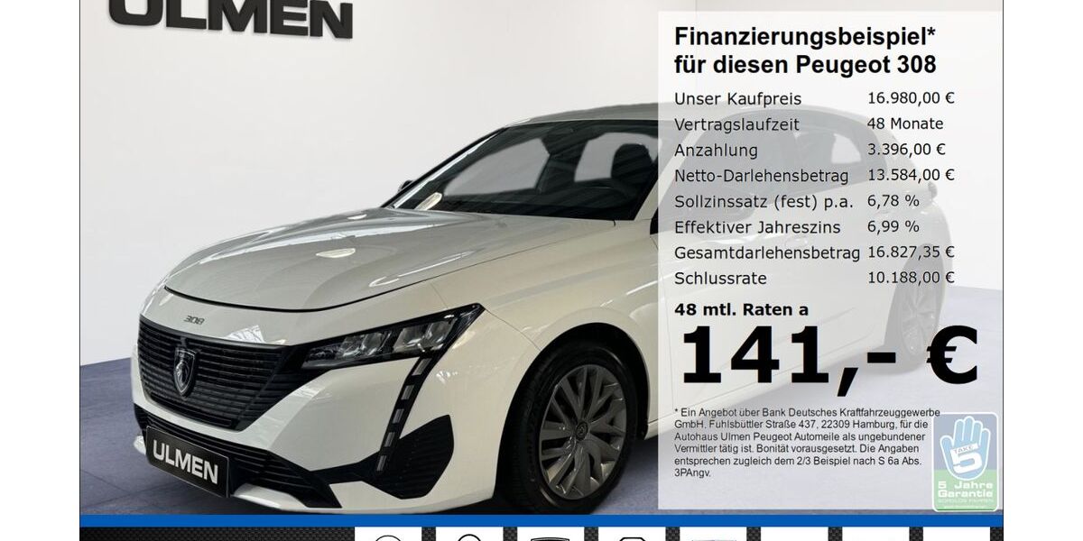 Peugeot 308 35.120 km 16.980 &euro; Düsseldorf 40233