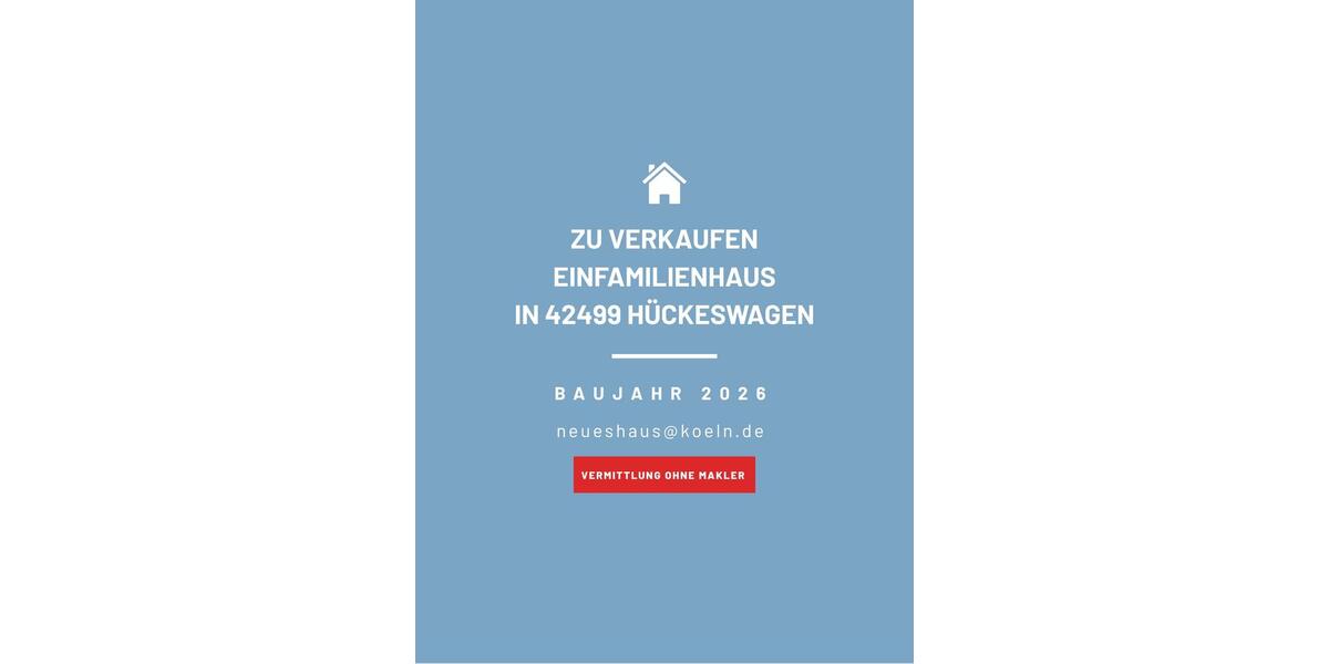 Einfamilienhaus Hückeswagen - 1 Zimmer, 168 m&sup2;, 875.000&euro; | Angebot:26412349
