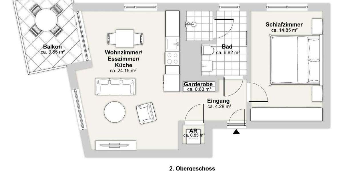 Vollmöblierte Design-Wohnung am See: 2 Zimmer, Tageslichtbad und Stellplatz! 2 zimmer