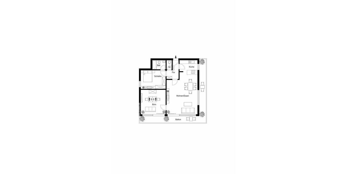 Etagenwohnung Neuss Grimlinghausen - 3 Zimmer, 93 m&sup2;, 539.000&euro; | Angebot:26016040