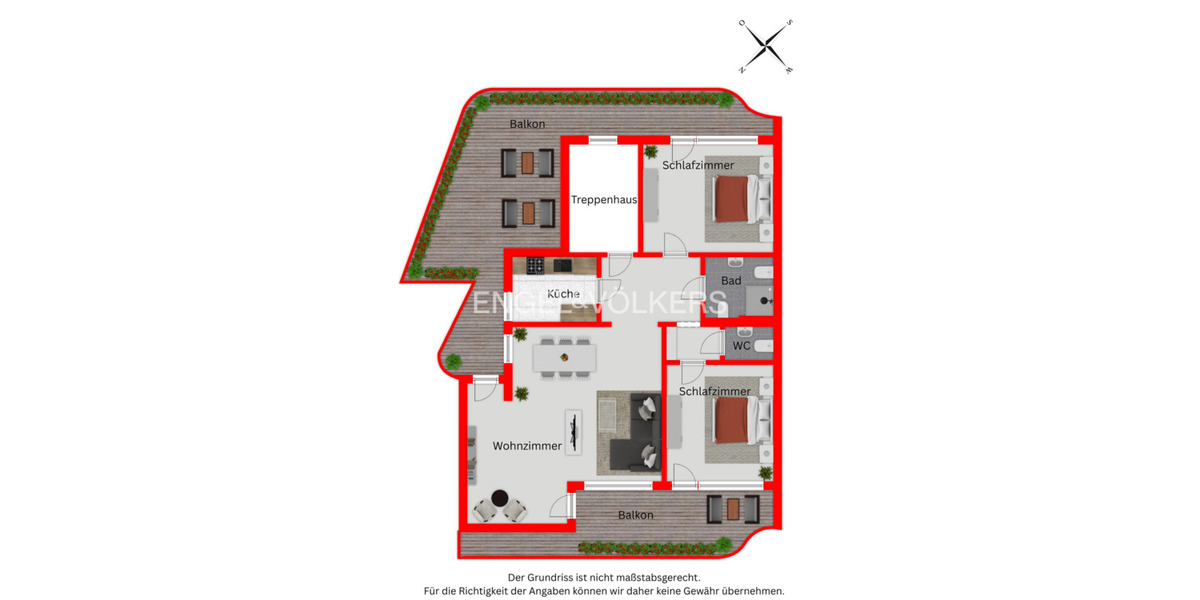 Etagenwohnung Mettmann-Metzkausen Metzkausen - 3 Zimmer, 107 m&sup2;, 290.000&euro; | Angebot:25139980