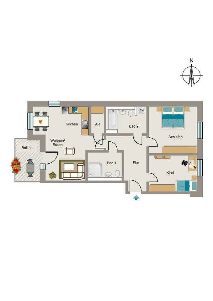 Erstbezug: Willkommen in Ihrem modernen und barrierearmen Zuhause zimmer