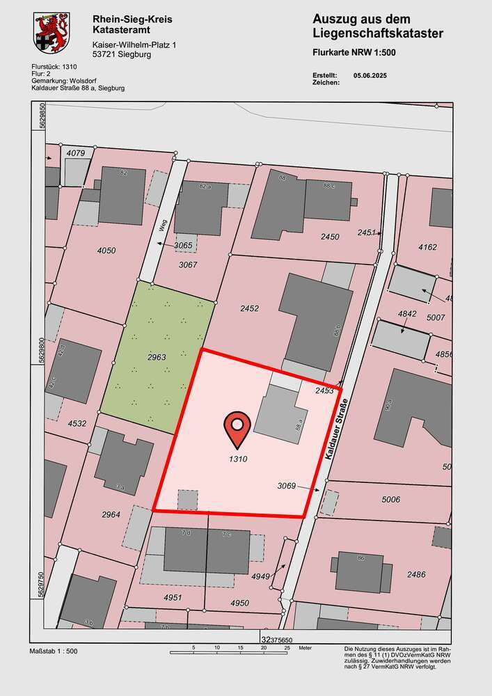Grundstück zu verkaufen in Siegburg 779.000 € 1000 m²